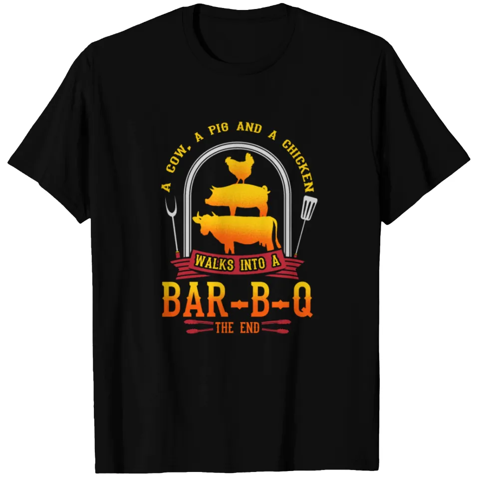 T-shirt A Cow A Pig And A Chicken pour hommes — T-shirts pour hommes