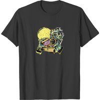 T-shirt Zombie Burger pour hommes en noir