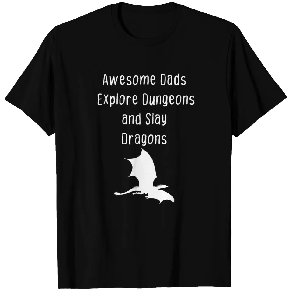 T-shirt Dads Explore Dungeons And Slay Dragons pour hommes