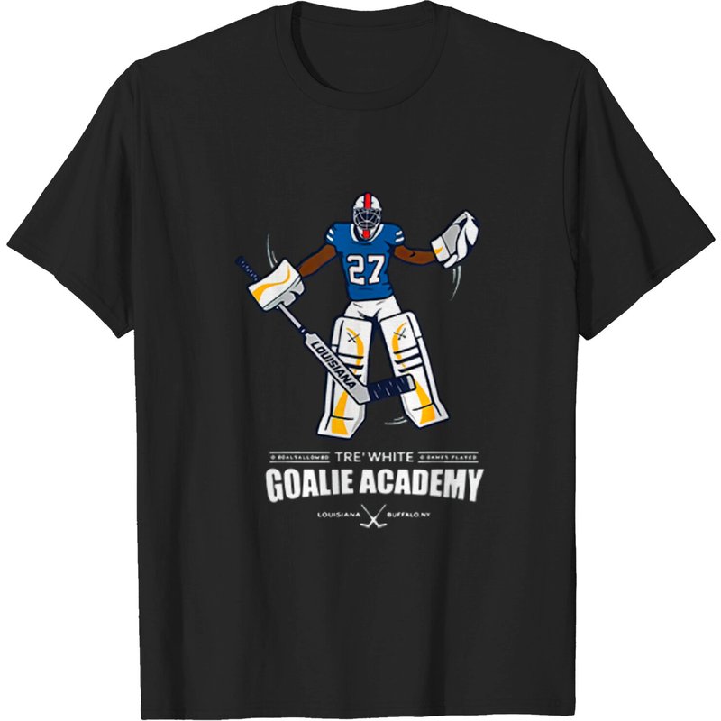 T-shirt pour hommes Tre White Goalie Academy — T-shirts pour hommes