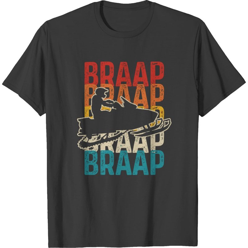 T-shirt Cadeau Motoneige Braap Braaap pour Hommes — T-shirts pour hommes