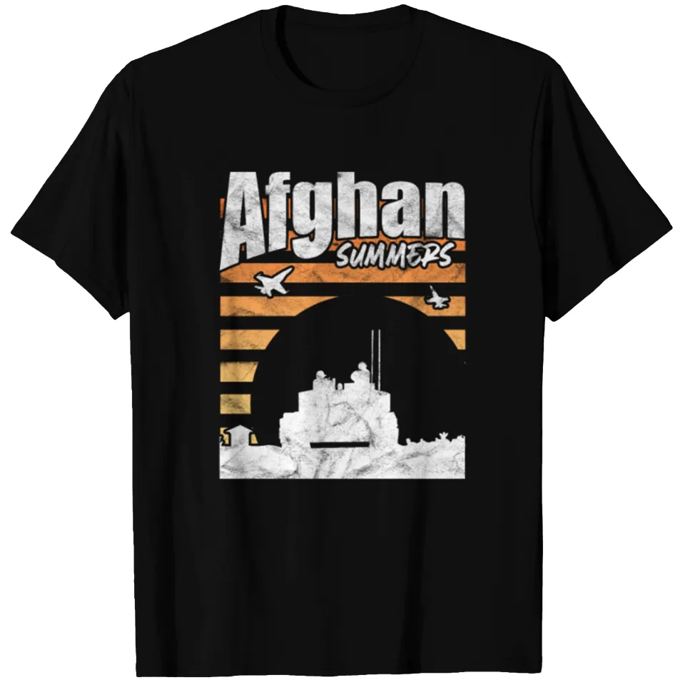 Afghan Summer T-shirt for Men in Black
