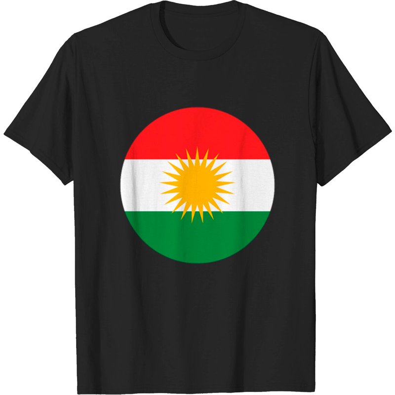 T-shirt avec bannière du drapeau kurde du Kurdistan pour hommes — T-shirts pour hommes