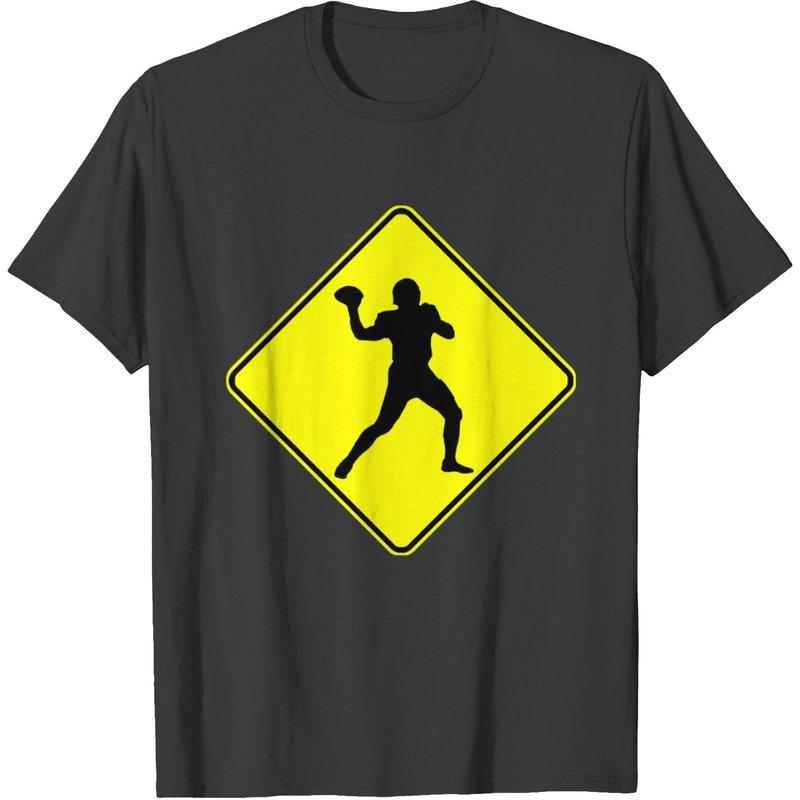 T-shirt Football Quarterback Crossing pour hommes — T-shirts pour hommes