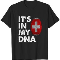 T-shirt cadeau de la Suisse pour hommes en noir — T-shirts pour hommes