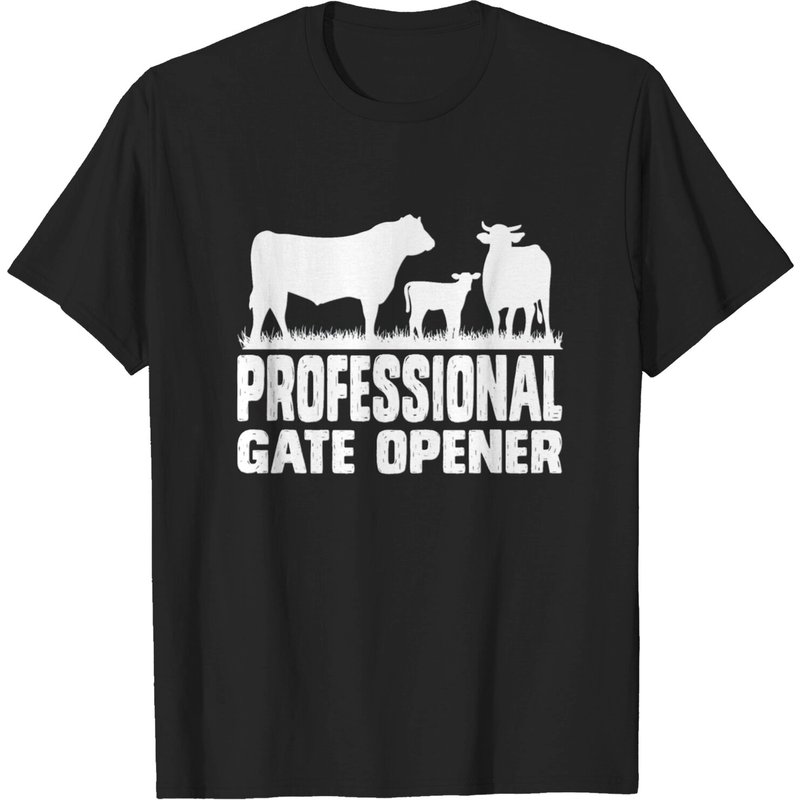 Professional Gate Opener Cow Apparel T-Shirt for Men — Mens T Shirts