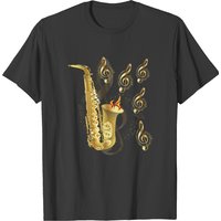 Jazz With Saxophone T-Shirt for Men