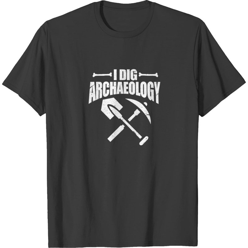 T-shirt I Dig Archaeology pour hommes en noir — T-shirts pour hommes