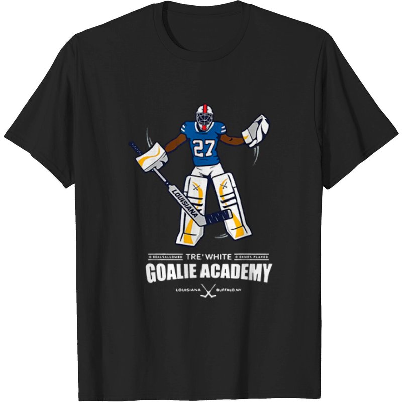 T-shirt pour hommes Tre White Goalie Academy — T-shirts pour hommes