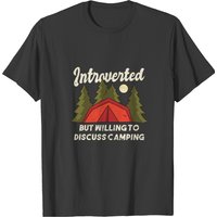 T-shirt Introvert mais Prêt à Discuter de Camping pour Hommes — T-shirts pour hommes