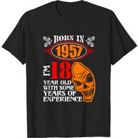 Né en 1957, j'ai 18 ans T-shirt pour hommes — T-shirts pour hommes