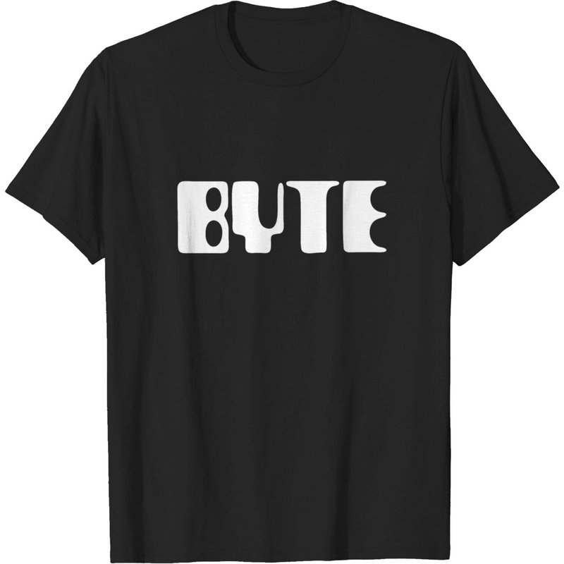 T-shirt pour hommes Byte Magazine en noir