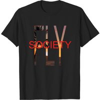 T-shirt Fly Society Paradise pour hommes en noir — T-shirts pour hommes