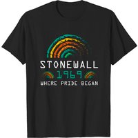 Stonewall 1969 Rainbow Gay CSD T-shirt for Men — Mens T Shirts