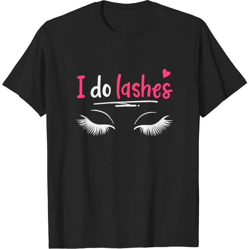 T-shirt Lashes Eyelash Lash Artists Cosmetics pour hommes