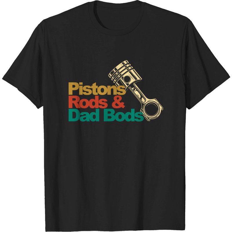 Pistons Rods And Dad Bods Vintage T-Shirt for Men