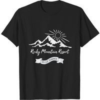 T-shirt pour hommes Rocky Mountain Resort en noir — T-shirts pour hommes