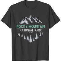 Rocky Mountain Vintage National Park Colorado T-Shirt for Men