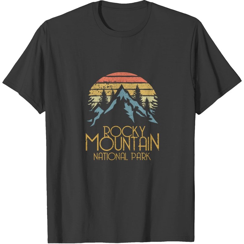 T-shirt pour hommes du parc national des Rocky Mountains du Colorado — T-shirts pour hommes