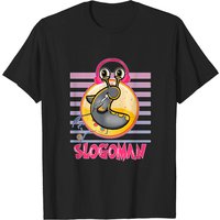 Slogoman Logo T-shirt for Men in Black