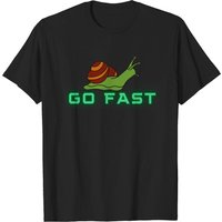 Snail Go Fast Joke Run Animal Slug T-shirt for Men — Mens T Shirts