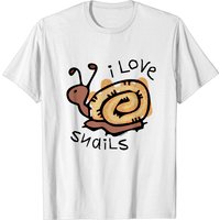 I Love Snails Men's T-Shirt — Mens T Shirts