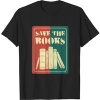 T-shirt Save The Books pour hommes — T-shirts pour hommes