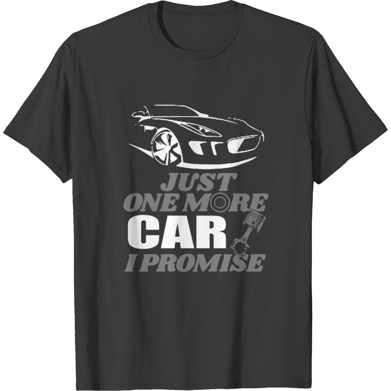 T-shirt Car Automobile pour hommes en noir