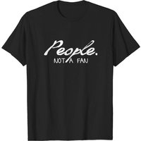 T-shirt People Not A Fan pour hommes en noir — T-shirts pour hommes