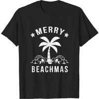 T-shirt de Noël Merry Beachmas Palm Tree pour hommes — T-shirts pour hommes