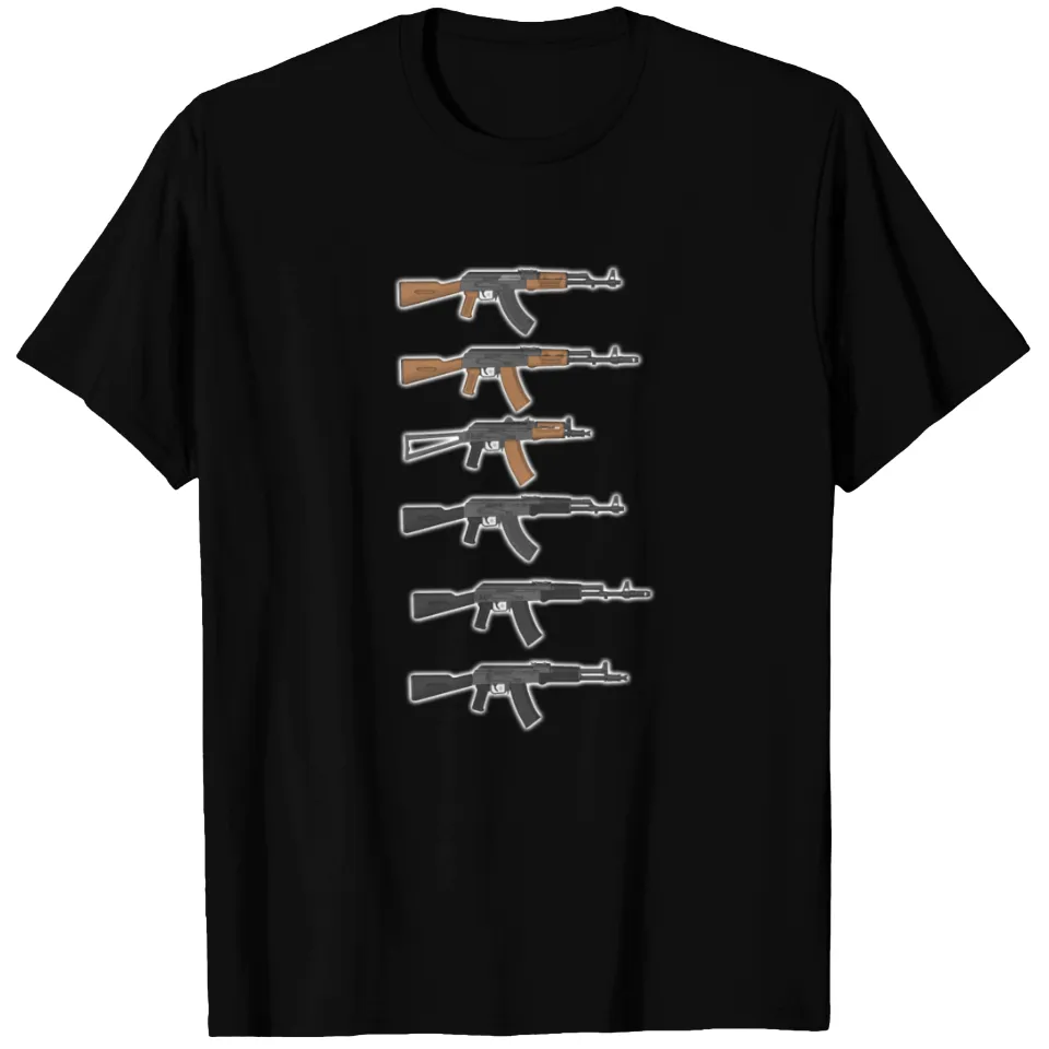 T-shirt AK All Types pour hommes - Noir