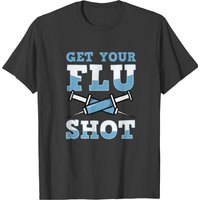 T-shirt Obtenez Votre Vaccin Contre la Grippe pour Hommes - Noir — T-shirts pour hommes