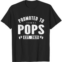 Promoted To Pops Est 2021 Men's T-Shirt