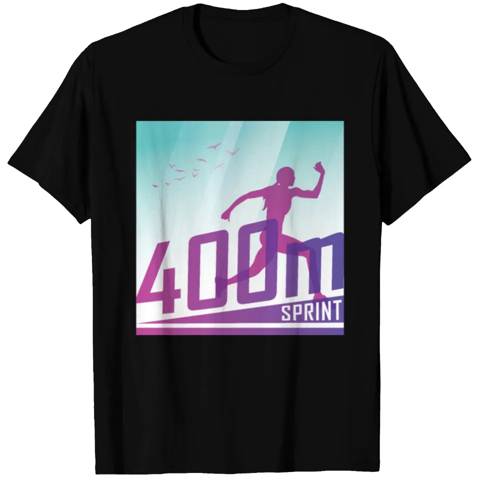 400m Sprint Track & Field Athlete T-Shirt for Men