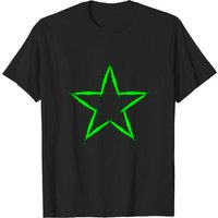 Star Design Icon Green T-Shirt for Men