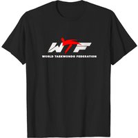 T-shirt pour hommes de la Fédération Mondiale de Taekwondo en noir — T-shirts pour hommes