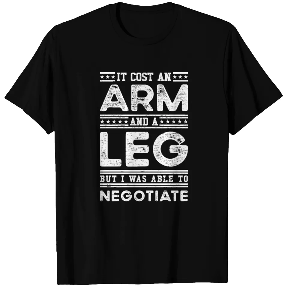 T-shirt Amputé Drôle pour Hommes en Noir — T-shirts pour hommes