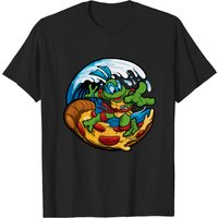 T-shirt Ninja Turtles Surfing Pizza pour hommes — T-shirts pour hommes