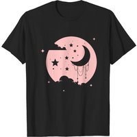 T-shirt Kawaii Cute Pastel Goth Moon pour hommes