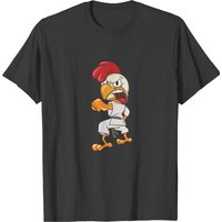 T-shirt Ninja Chicken Karate Fencing pour hommes