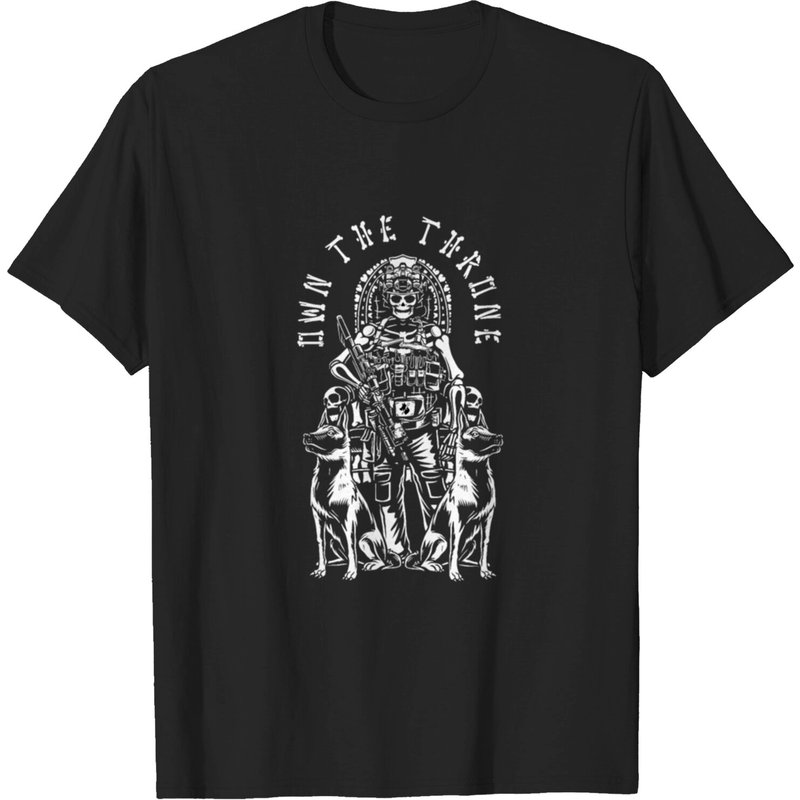 T-shirt Own The Throne pour hommes en noir — T-shirts pour hommes