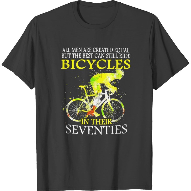 Equal Cycling Seventies T Shirt for Men - Black