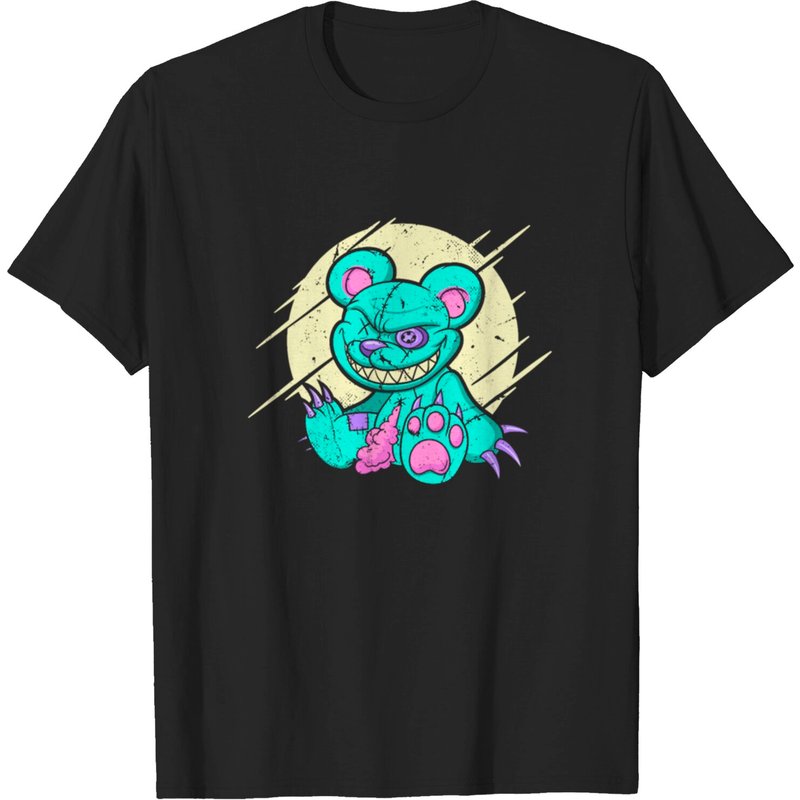 T-shirt Satanic Bear Pastel Goth pour hommes — T-shirts pour hommes