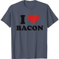 I Love Bacon T-Shirt for Men in Navy