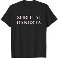 T-shirt Spirituel Gangsta pour hommes en noir — T-shirts pour hommes