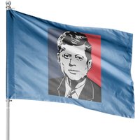 JFK House Flags for Outdoor Use - Double-Sided Print