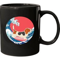 Basset Hound Surfing Mug — Mugs & Tumblers
