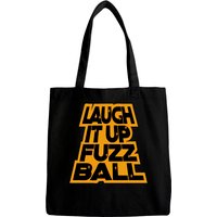 Laugh It Up Fuzzball Tote Bags with Reinforced Handles