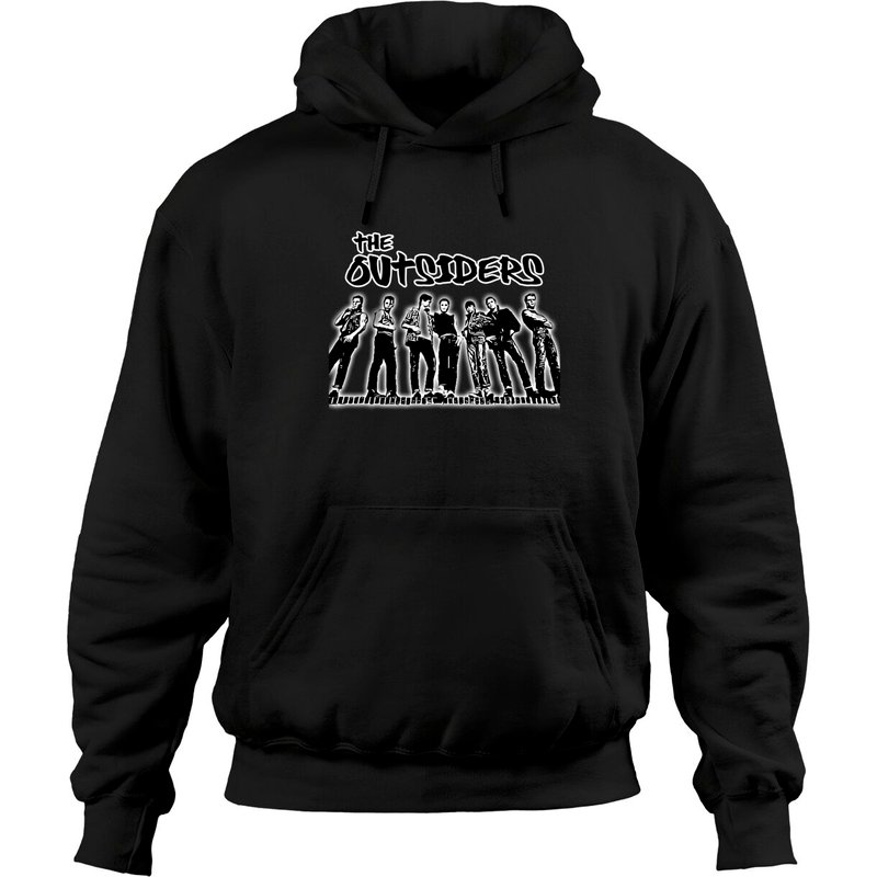 The Outsiders Unisex Black Hoodies — Mens Hoodies