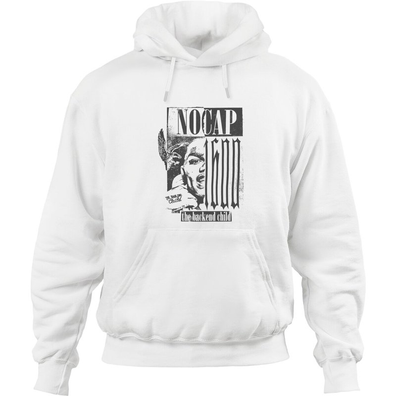 Hoodie Unisexe NoCap : Backend en Vert Militaire — Sweats à capuche pour hommes